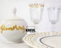 Kreul Set de 4 marqueurs GLASS&PORCELAIN Glamour pour verre et porcelaine