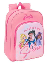 Safta Mochila infantil adapt.carro Barbie, Sac à dos enfant Barbie s'adaptant aux poussettes, Dimensions : 26 x 34 x 11 cm, À partir de 3 ans