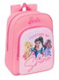 Safta Mochila infantil adapt.carro Barbie, Sac à dos enfant Barbie s'adaptant aux poussettes, Dimensions : 26 x 34 x 11 cm, À partir de 3 ans