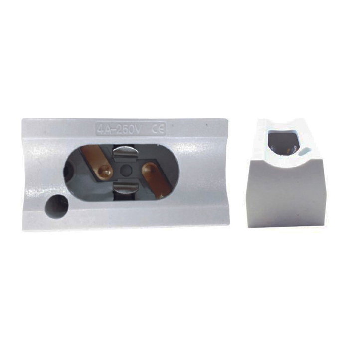 F-Line Porte-lampes linestra modèle S14d blanc 2 contacts 6,5 x 3,5 x 3,4 cm F-Line Porte-lampes linestra modèle S14d blanc 2 contacts 6,5 x 3,5 x 3,4 cm