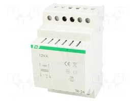 F&F Transformateur de réseau 12VA 230VAC 24V 0,5A pour rail DIN