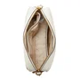 Guess Aviana Sac bandoulière en textile Beige/Blanc