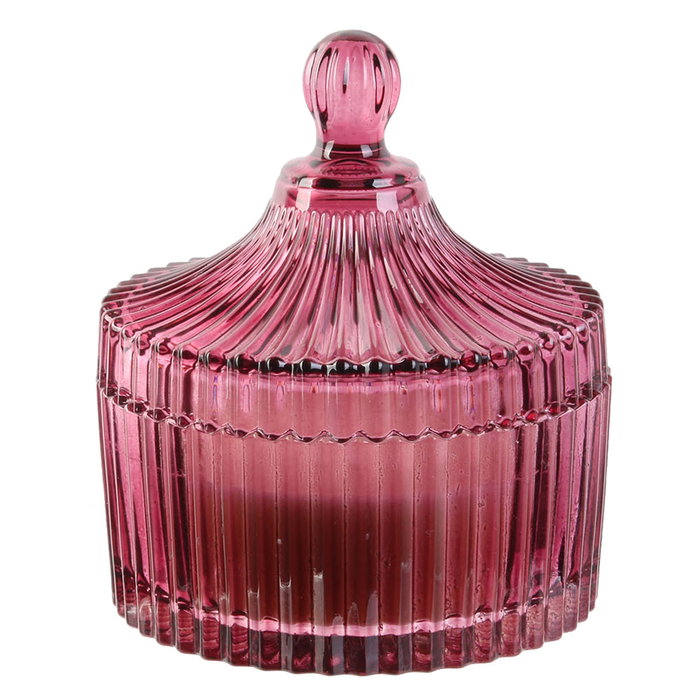 The Candle Factory Bougie avec pot en cristal 10x12 cm