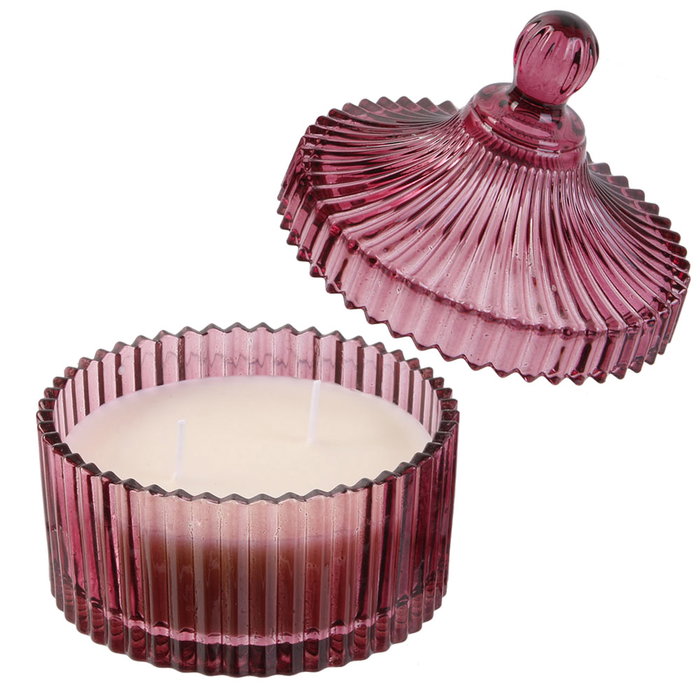 The Candle Factory Bougie avec pot en cristal 10x12 cm