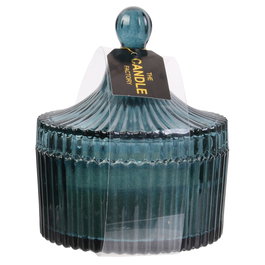The Candle Factory Bougie avec pot en cristal 10x12 cm