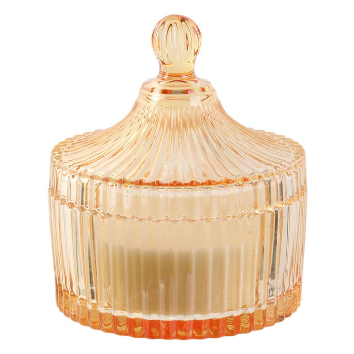 The Candle Factory Bougie avec pot en cristal 10x12 cm
