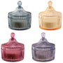 The Candle Factory Bougie avec pot en cristal 10x12 cm