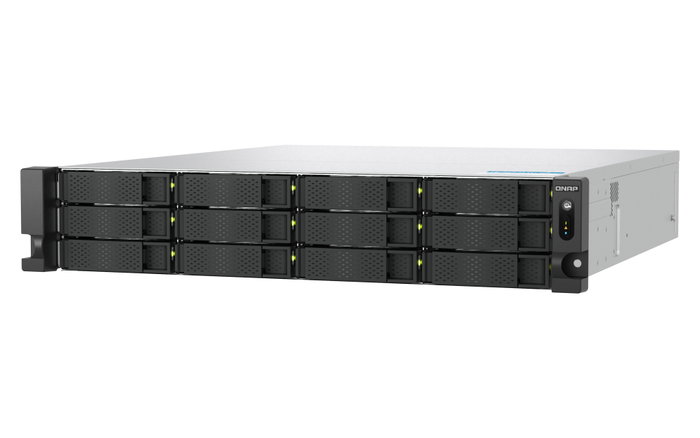 QNAP TS-H1277XU-RP Serveur NAS 12 baies 2U AMD Ryzen 16 Go DDR5 10GbE RAID Professionnel