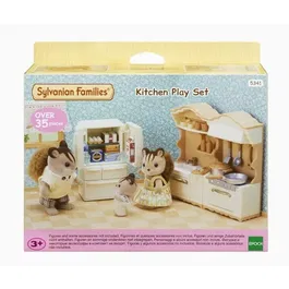 Sylvanian Families Figurine miniature - Cuisine aménagée avec accessoires - Set complet pour enfant à partir de 3 ans - Réf. 5341