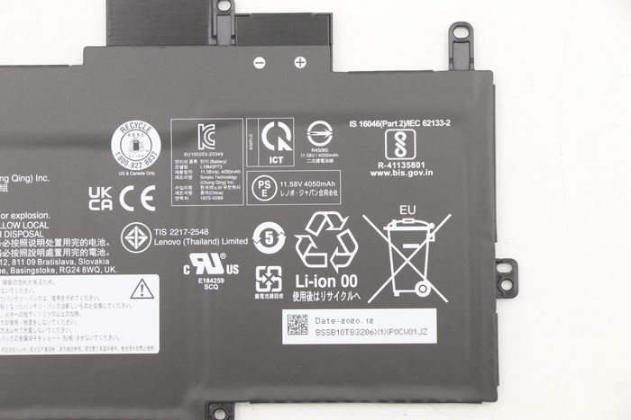Lenovo Batterie interne lithium-ion L19M3P73, 48,2 Wh, 11,58 V