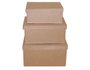 Innspiro Set de 3 boîtes en papier mâché rectangulaires