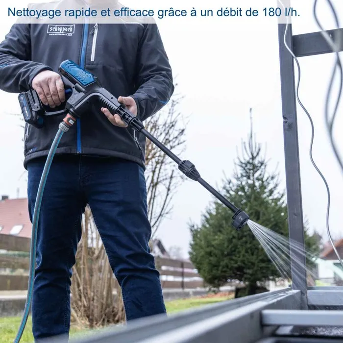 Scheppach C-HPG35-X Nettoyeur haute pression électrique avec batterie 20V IXES 2Ah Scheppach C-HPG35-X Nettoyeur haute pression électrique avec batterie 20V IXES 2Ah