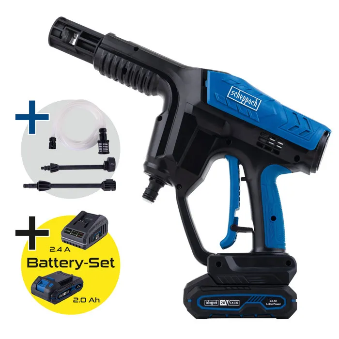 Scheppach C-HPG35-X Nettoyeur haute pression électrique avec batterie 20V IXES 2Ah Scheppach C-HPG35-X Nettoyeur haute pression électrique avec batterie 20V IXES 2Ah