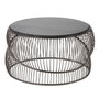 BigBuy Home Table Basse Noir Argenté