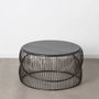 BigBuy Home Table Basse Noir Argenté