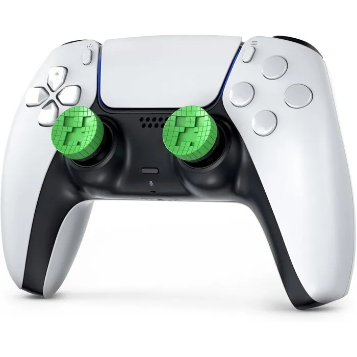 SteelSeries KontrolFreek Minecraft Creeper Edtion Performance Thumbsticks Pack de 2 pour manettes PS5 / PS4 - Vert SteelSeries KontrolFreek Minecraft Creeper Edtion Performance Thumbsticks Pack de 2 pour manettes PS5 / PS4 - Vert