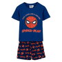 Cerdá Pyjama Court Single Jersey Spiderman - Taille 7 Ans (7 Years) - Bleu