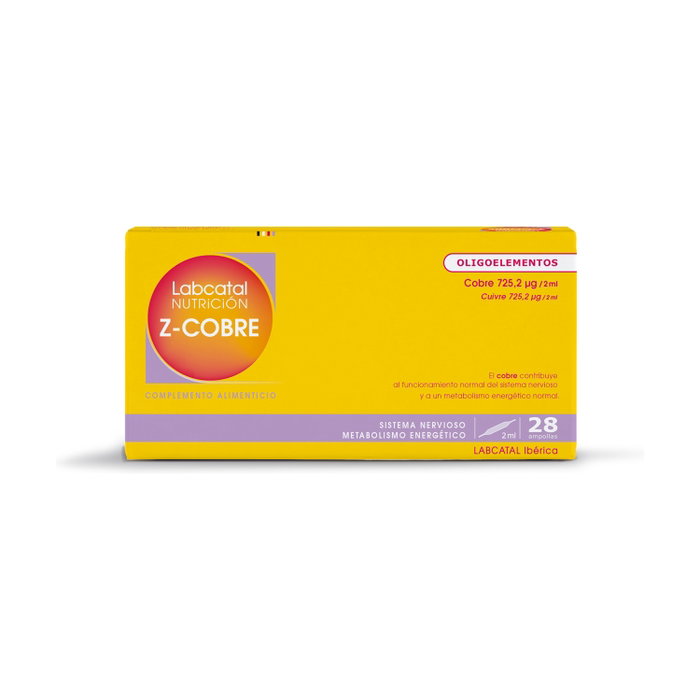 Labcatal 19 Zinc-Cuivre 28 ampoules de 2 ml Labcatal 19 Zinc-Cuivre 28 ampoules de 2 ml