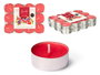 Acorde Set 24 Bougies Chauffage 4h Fruits Rouges - 15 x 3 x 11 cm (Set de 24)