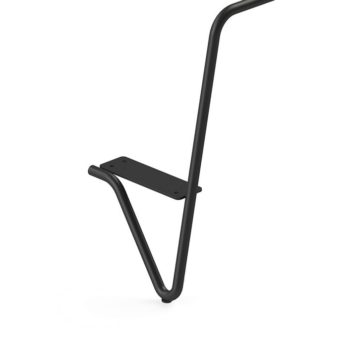 Q&Q Patte de sofa en métal Vernice H125 XL Noir L850 L970 pour extérieur - Pata métallique avec finition vernie pour mobilier