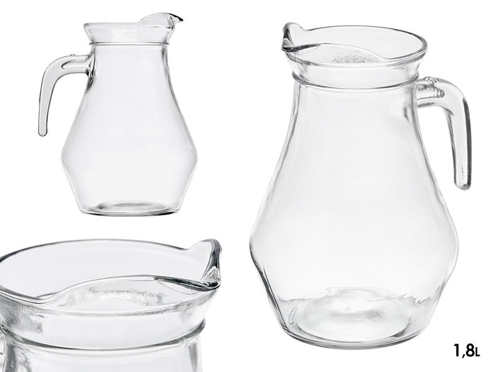 Vivalto Jarre en verre classique 1,8 L transparent 18x22,5x15 cm (Set de 6) Vivalto Jarre en verre classique 1,8 L transparent 18x22,5x15 cm (Set de 6)