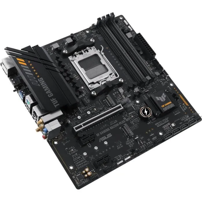 Carte mère Asus TUF GAMING A620M-PLUS WiFi AMD A620 Socket AM5 micro ATX avec Wi-Fi 6, DDR5, 2.5 Gb Ethernet et support M.2