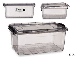 KIPIT Boîte de rangement en plastique Anthracite 13,7L