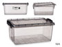 Kipit Boîte de Rangement en Plastique Anthracite 13,7L 42,5 x 27,5 x 18 cm (Set de 12)