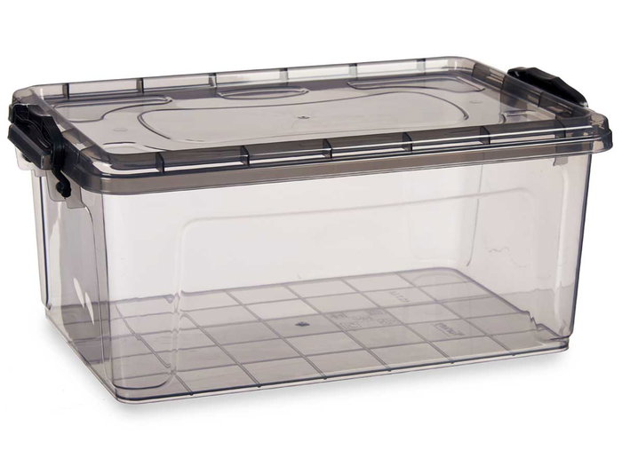 Kipit Boîte de Rangement en Plastique Anthracite 13,7L 42,5 x 27,5 x 18 cm (Set de 12) Kipit Boîte de Rangement en Plastique Anthracite 13,7L 42,5 x 27,5 x 18 cm (Set de 12)