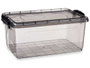 Kipit Boîte de Rangement en Plastique Anthracite 13,7L 42,5 x 27,5 x 18 cm (Set de 12)