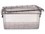 Kipit Boîte de Rangement en Plastique Anthracite 13,7L 42,5 x 27,5 x 18 cm (Set de 12)