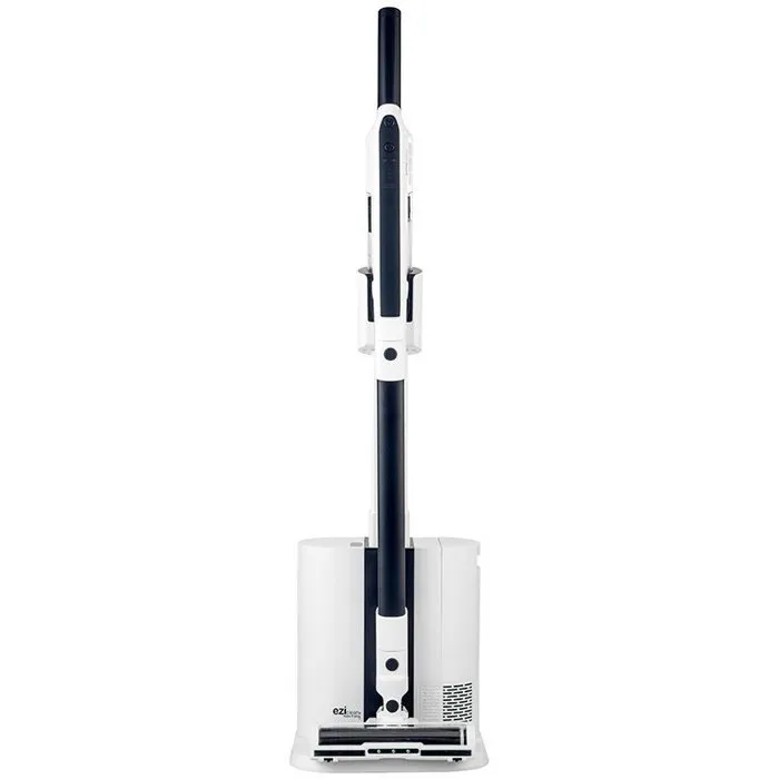 Eziclean Aspirateur Balai sans fil Cyclomax R15 Station - Puissance 20000 Pa - Autonomie 30 min - Bac 2,2 L - Blanc et Noir - Technologie Cyclomax