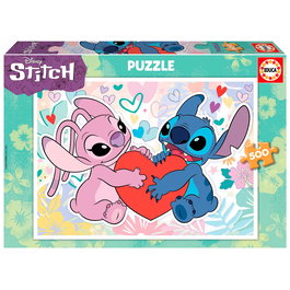 Educa Puzzle Disney Stitch 500 Pièces - 48 x 34 cm - À Partir de 12 Ans