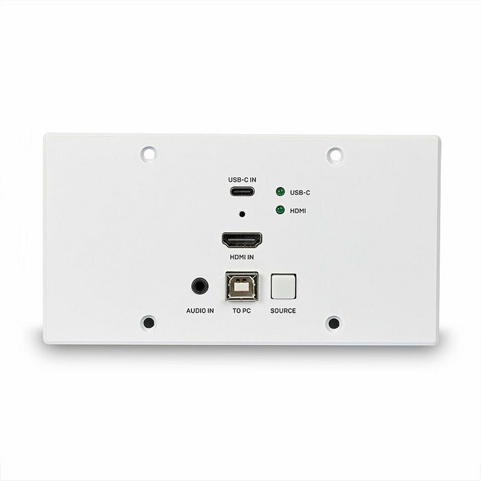 Lindy Émetteur de plaque murale HDBaseT Cat.6 HDMI 4K60 & Type C, 150m