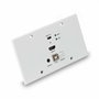 Lindy Émetteur de plaque murale HDBaseT Cat.6 HDMI 4K60 & Type C, 150m
