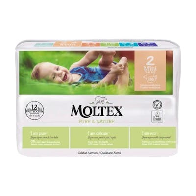 MOLTEX PURE & NATURE PAÑAL T2 36 UN MOLTEX PURE & NATURE PAÑAL T2 36 UN