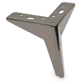 Q&Q Pata Metálica Togo Acabado Níquel Oscuro Hauteur 125 mm pour Canapé Meuble
