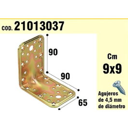 WOLFPACK LINEA PROFESIONAL Support pour bois à angle 65x90x90 mm