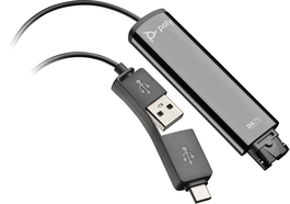 Poly Adaptateur USB vers Quick Disconnect DA75 / 786C6AA Noir