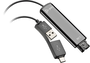 Poly Adaptateur DA75 USB-A/USB-C vers QD Noir