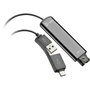 Poly Adaptateur DA75 USB-A/USB-C vers QD Noir