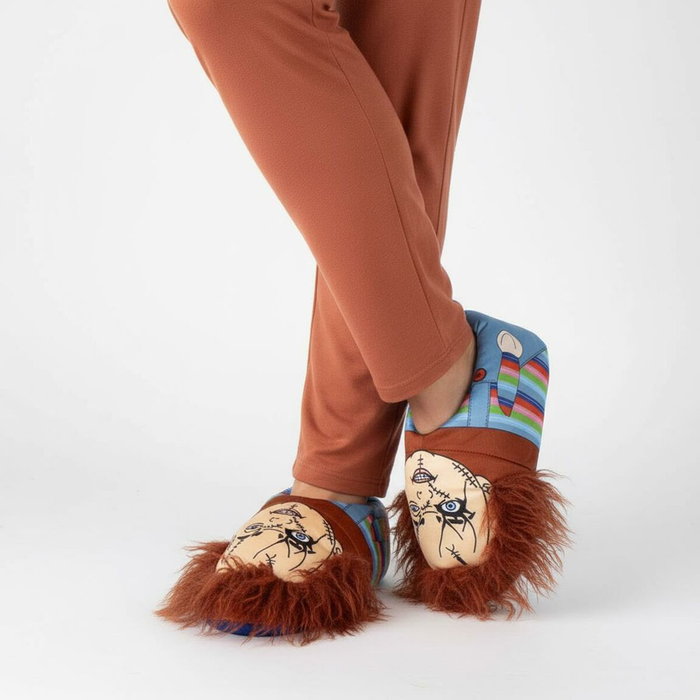 Cerdá Chaussons de Maison 3D Chucky - Taille 44/45 - Bleu