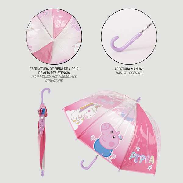 Cerdá Parapluie manuel Peppa Pig T45C 45 cm Cerdá Parapluie manuel Peppa Pig T45C 45 cm