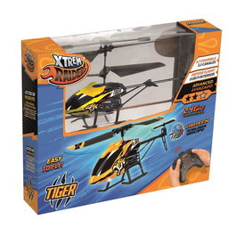 World Brands Helicóptero radio control tiger 3.5 canales, 2.4 GHz - Hélicoptère radiocommandé 3.5 voies pour vol intérieur