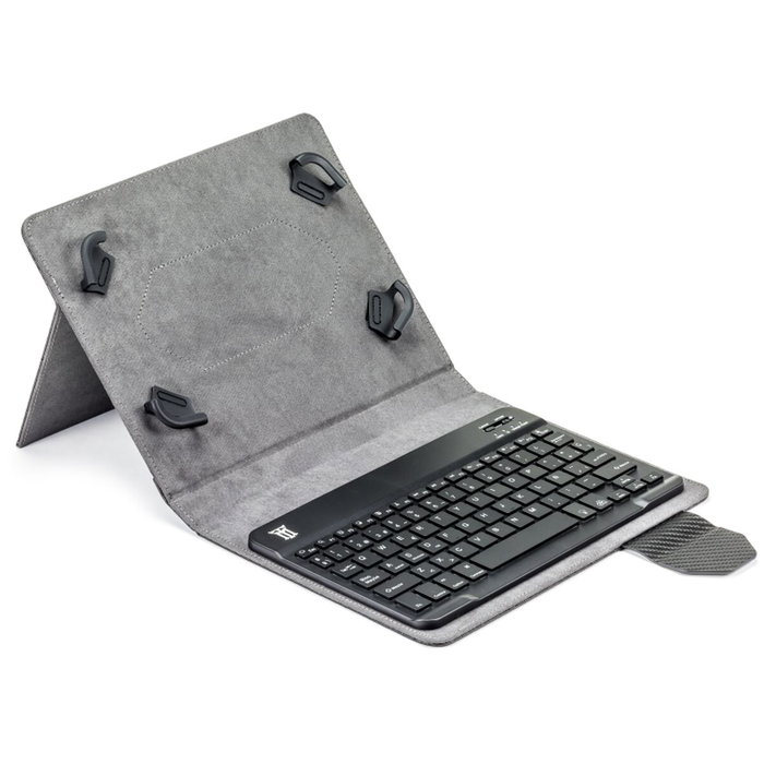 Maillon Technologique MTKEYBLUECB Clavier Bluetooth Noir Espagnol Qwerty avec Support Tablette Maillon Technologique MTKEYBLUECB Clavier Bluetooth Noir Espagnol Qwerty avec Support Tablette