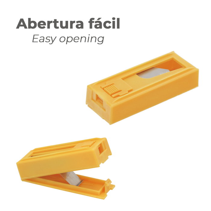 WOLFPACK LINEA PROFESIONAL Lames de couteau crochet (Distributeur de 10 pièces)
