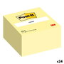 Notes Adhésives Post-it Jaune 76 x 76 mm (24 Unités)