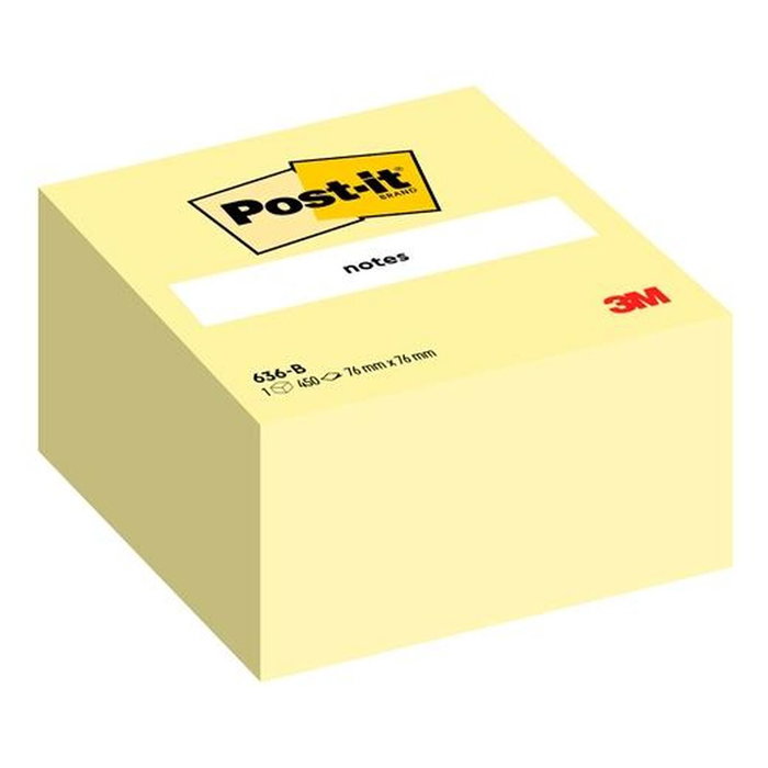 Notes Adhésives Post-it Jaune 76 x 76 mm (24 Unités)