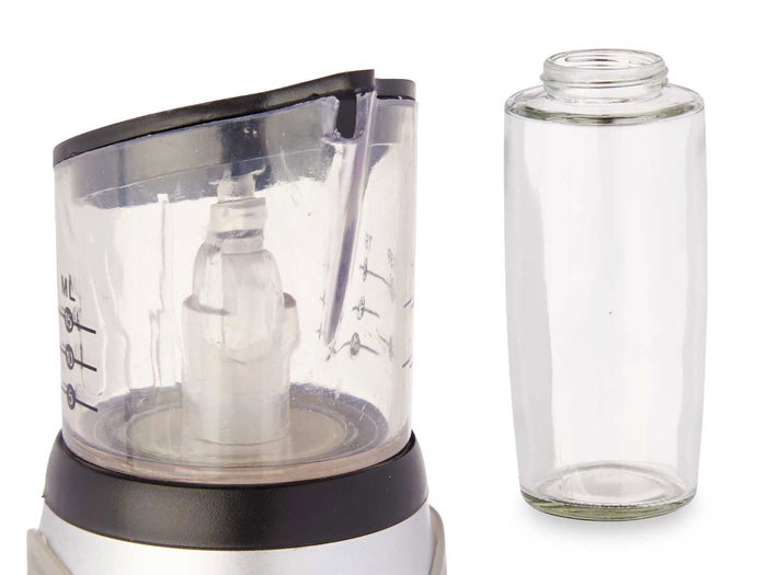 Vivalto Aceitera en verre 500 ml avec bouchon gris, dimensions 7,5 x 7,5 x 2,9 cm (Set de 12) Vivalto Aceitera en verre 500 ml avec bouchon gris, dimensions 7,5 x 7,5 x 2,9 cm (Set de 12)