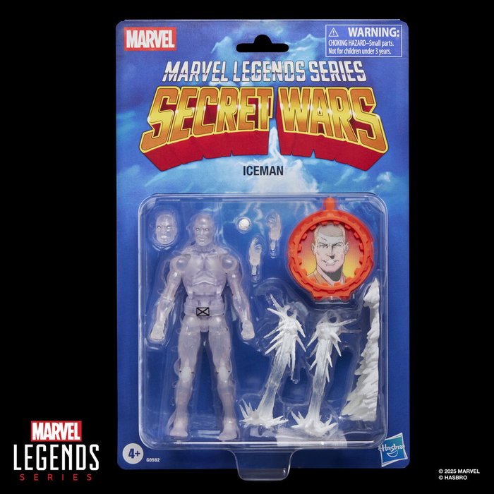 HASBRO Marvel Legends Series Figurine Iceman Secret Wars 15 cm - Figurine Articulée avec Accessoires (Tête et Mains Alternatives, Attaques, Toboggan) HASBRO Marvel Legends Series Figurine Iceman Secret Wars 15 cm - Figurine Articulée avec Accessoires (Tête et Mains Alternatives, Attaques, Toboggan)